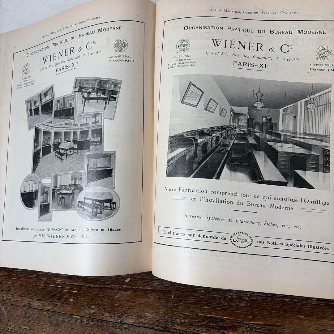 フランスアンティーク　水道工事　資料　内装 希少1921年　建築