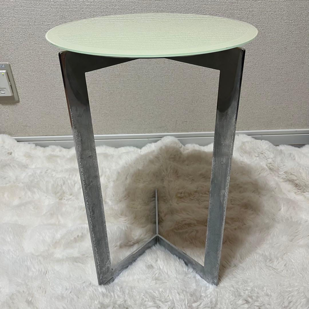 Pamouna パモウナ リビングテーブル TU サイドテーブル 鏡面仕上げ　円