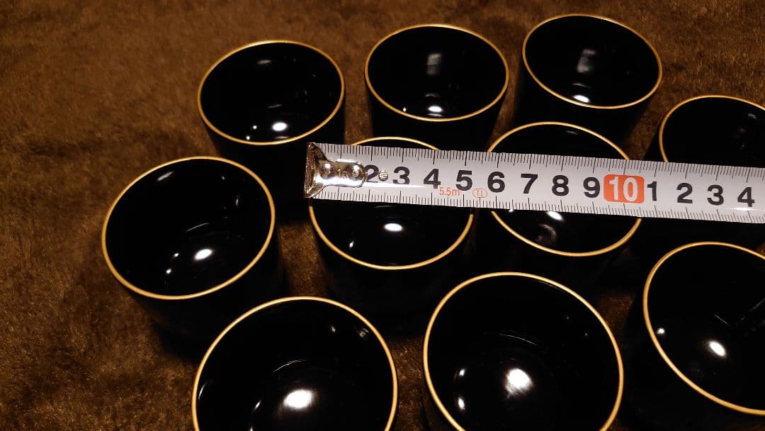 輪島塗　漆器　蕎麦猪口　湯呑み　猪口　向付 　蔵出し　１０客