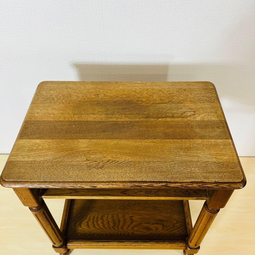 najico ナジコ サイドチェスト 電話台 花台 収納家具 引き出し オーク材