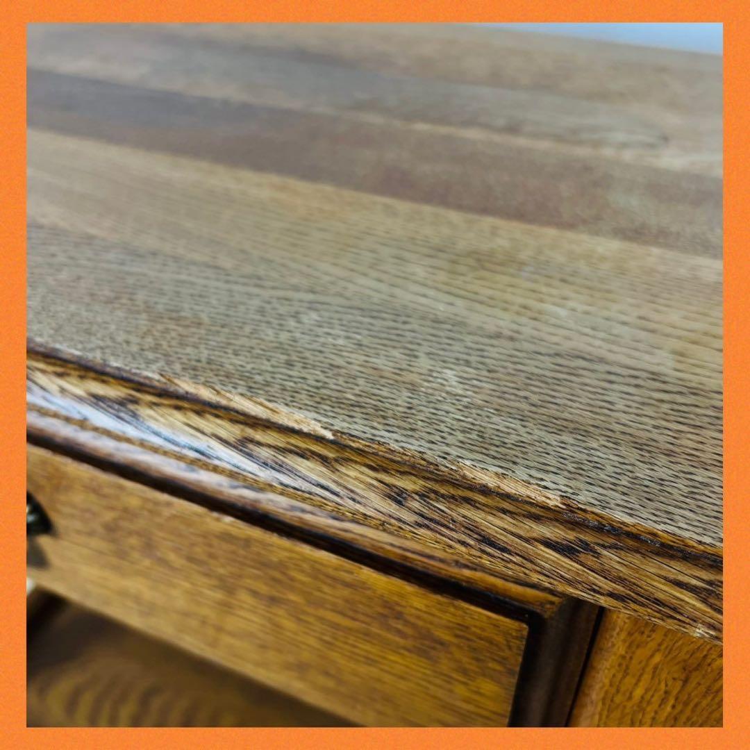 najico ナジコ サイドチェスト 電話台 花台 収納家具 引き出し オーク材