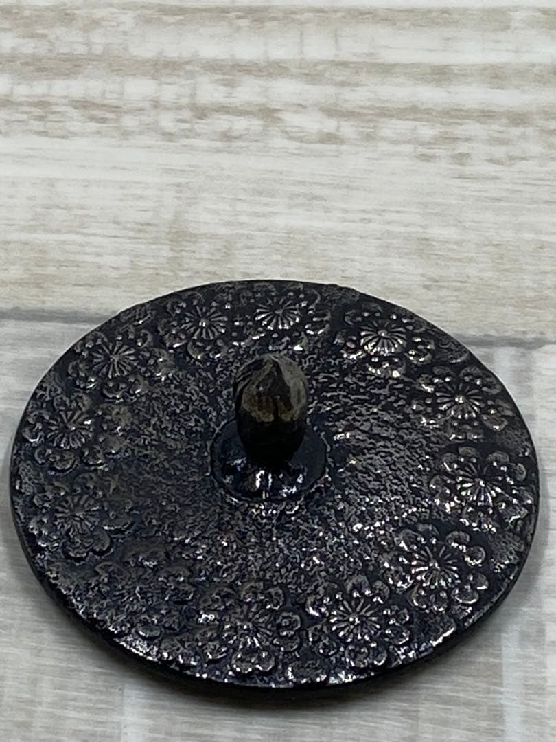 【新品未使用】南部鉄器 急須 照光堂 花文 鉄瓶