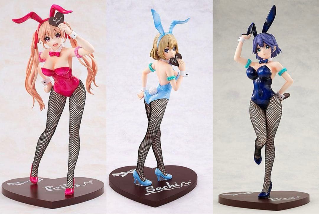 KDcolle カッコウの許嫁 バニーガールVer.　フィギュア　３体セット
