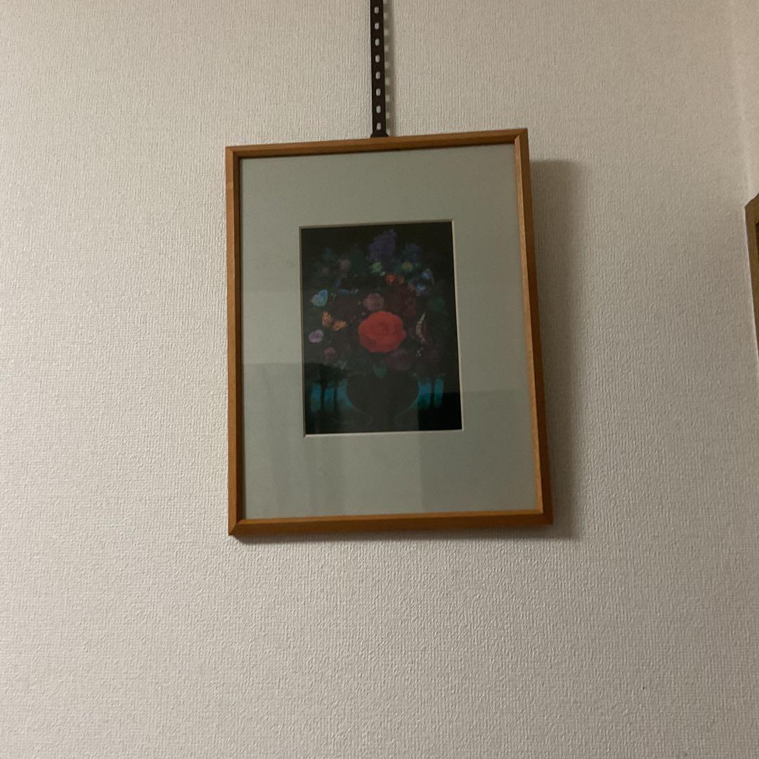 木枠額装仕立て 写真アート 鷹山宇一 緑陰の花 額装前面アクリル仕様