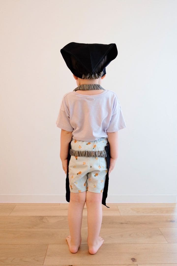 まきんこ様キッズエプロン　かぶるだけ　三角巾（追加）