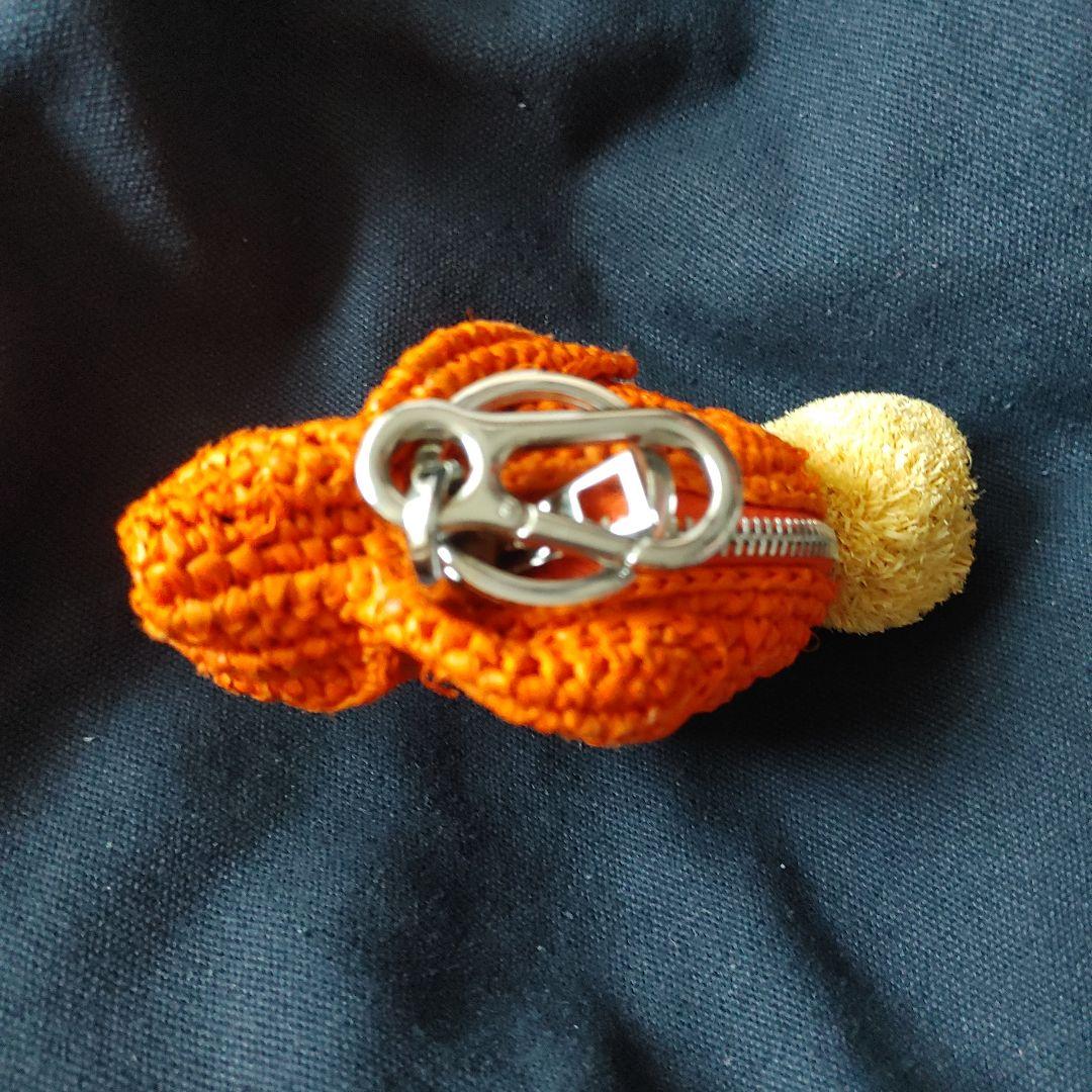 ★超美品★　ロエベ　ラビットケース　チャーム　ラフィア