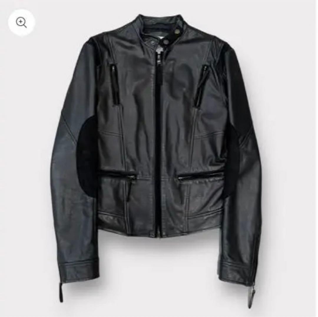 美品　　2000s Armani レザージャケット シングルライダース