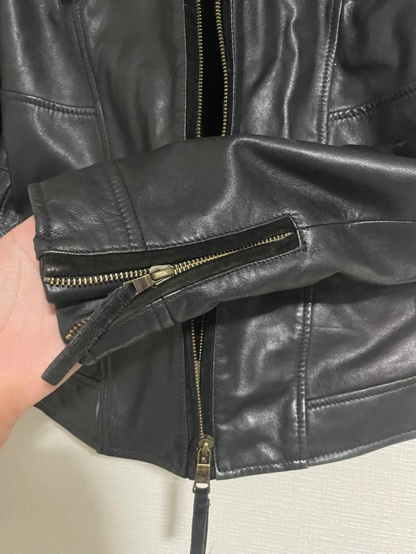 美品　　2000s Armani レザージャケット シングルライダース