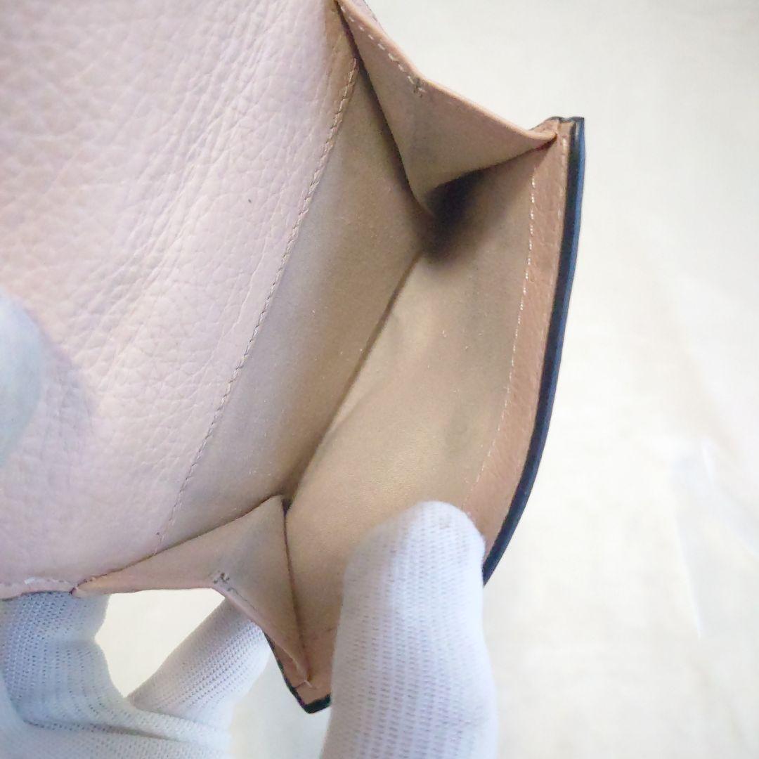 【美品・大人気】クロエ コンパクトウォレット アルファベット チャーム ピンク系