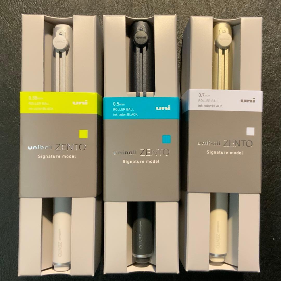 三菱鉛筆　ユニボールゼント シグニチャーモデル　0.38&0.5&0.7mm