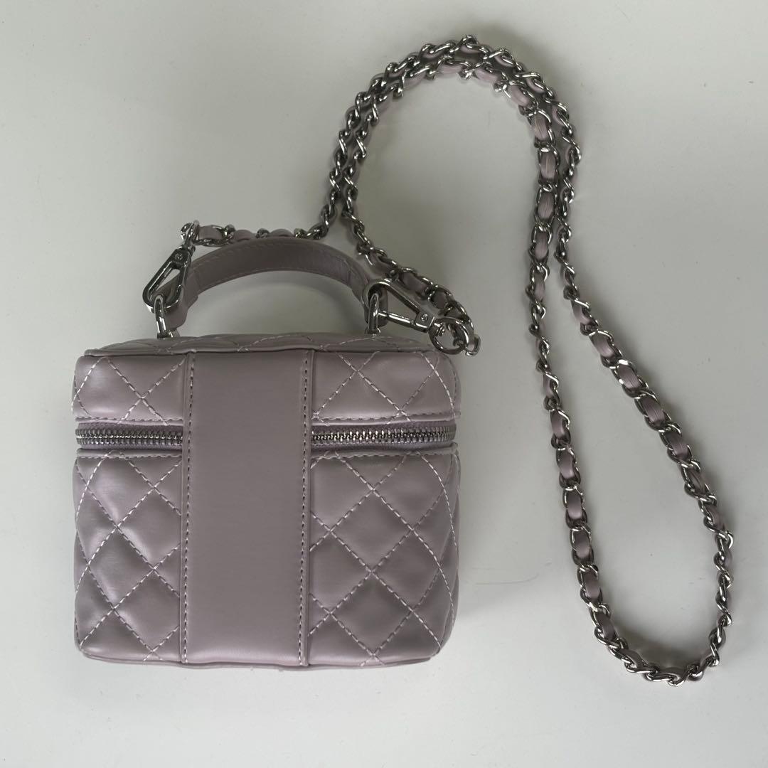 Darich キルティングスクエアバニティミニバッグ ラベンダー