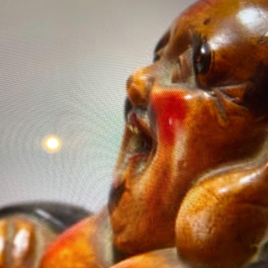 古陶彩色　備前　布袋　時代