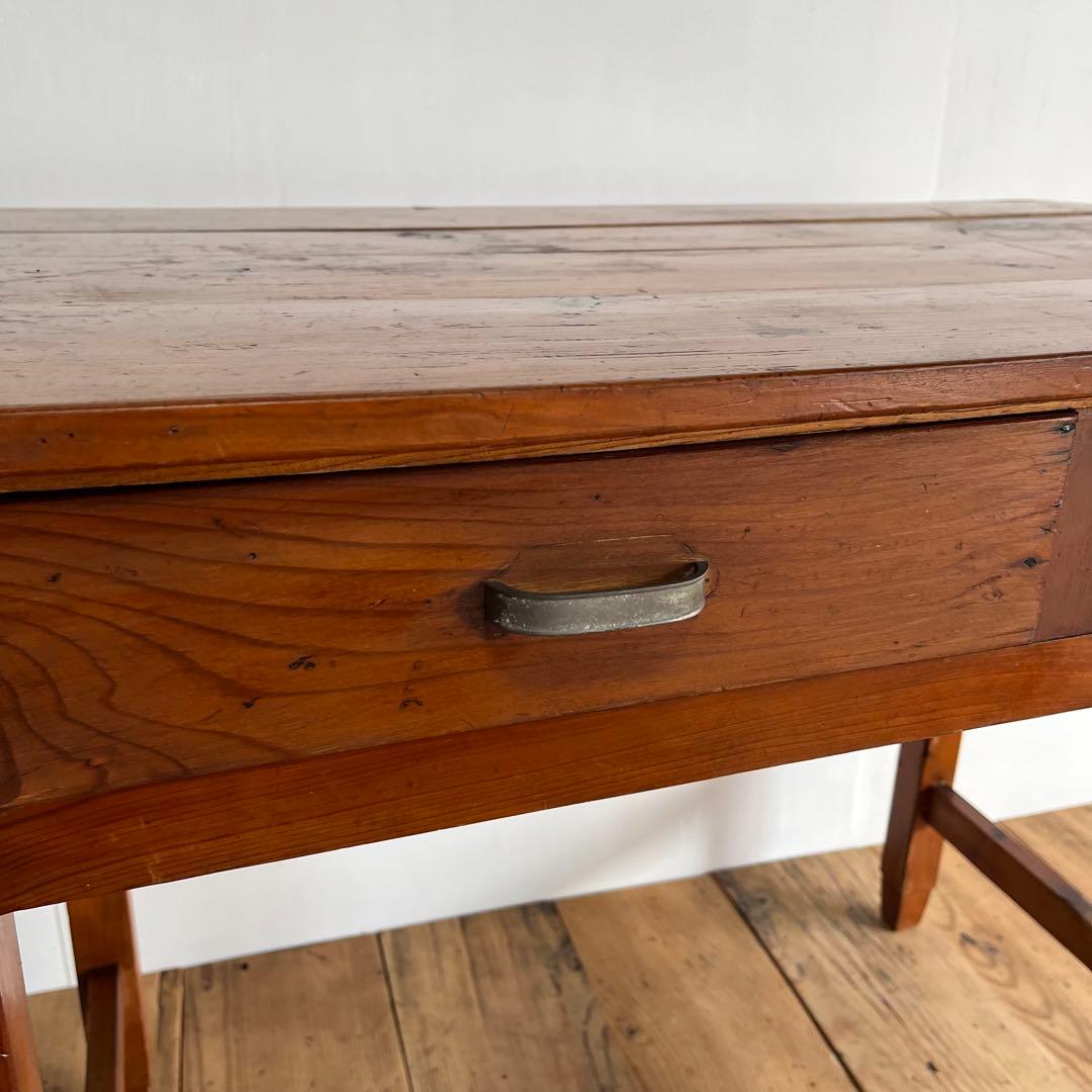 アンティーク テーブル 平机 デスク 学習机 昭和レトロ