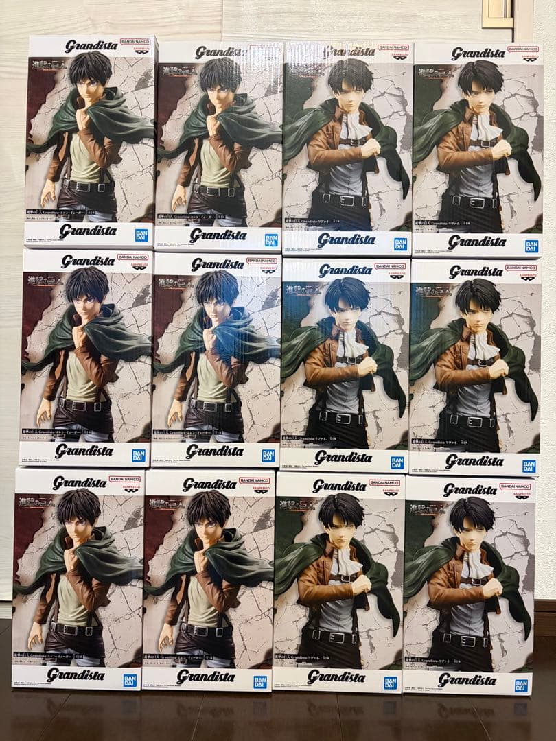 進撃の巨人Grandista グランディスタ エレン リヴァイ 12体セット