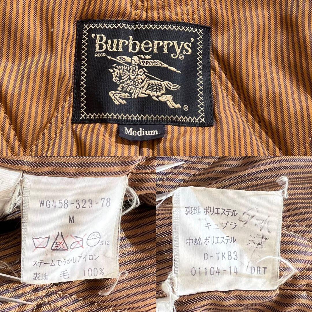 BURBERRYS old WOOL JACKET ロゴボタン オリーブ M