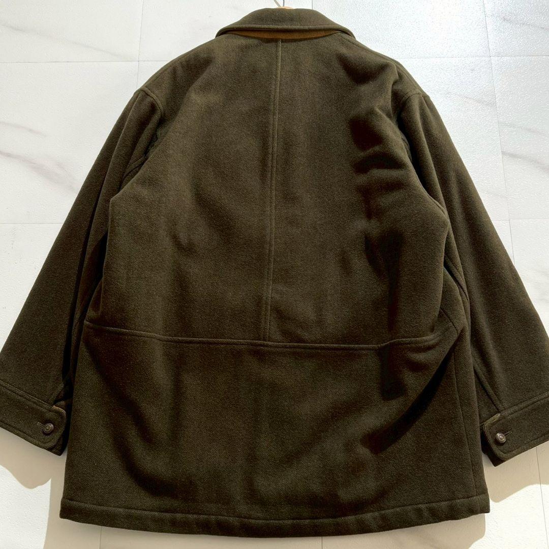 BURBERRYS old WOOL JACKET ロゴボタン オリーブ M