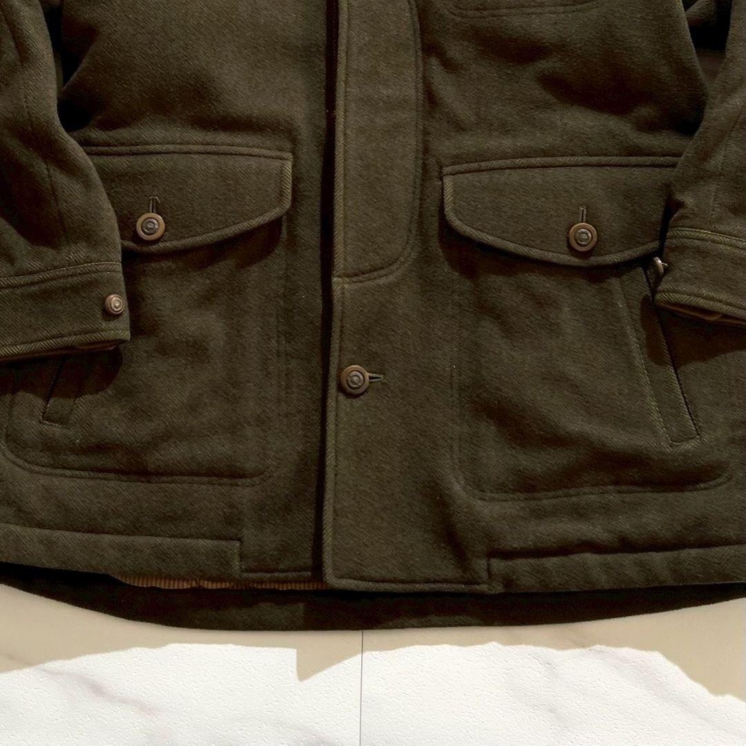 BURBERRYS old WOOL JACKET ロゴボタン オリーブ M