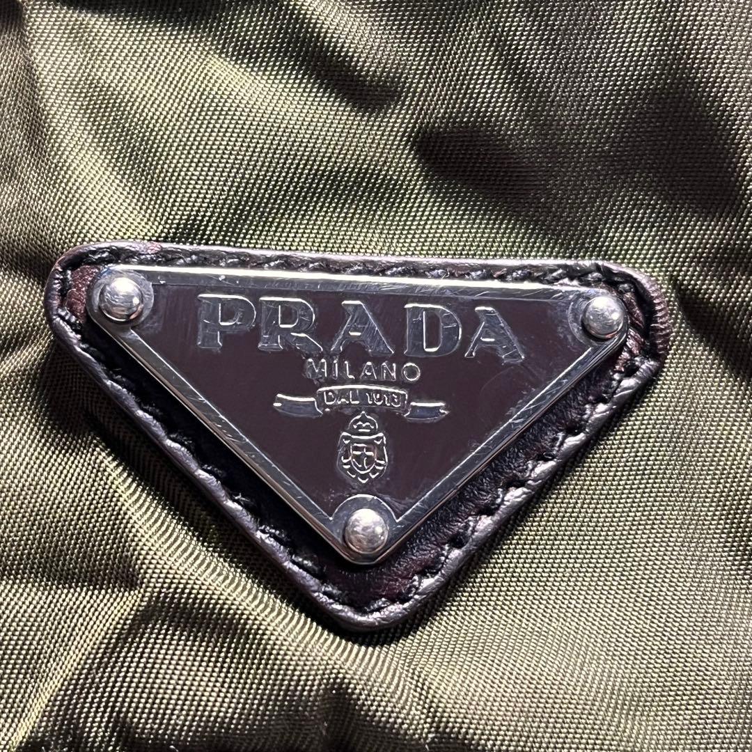 希少　archive PRADA スタッズ　ナイロン　レザー　ショルダーバッグ