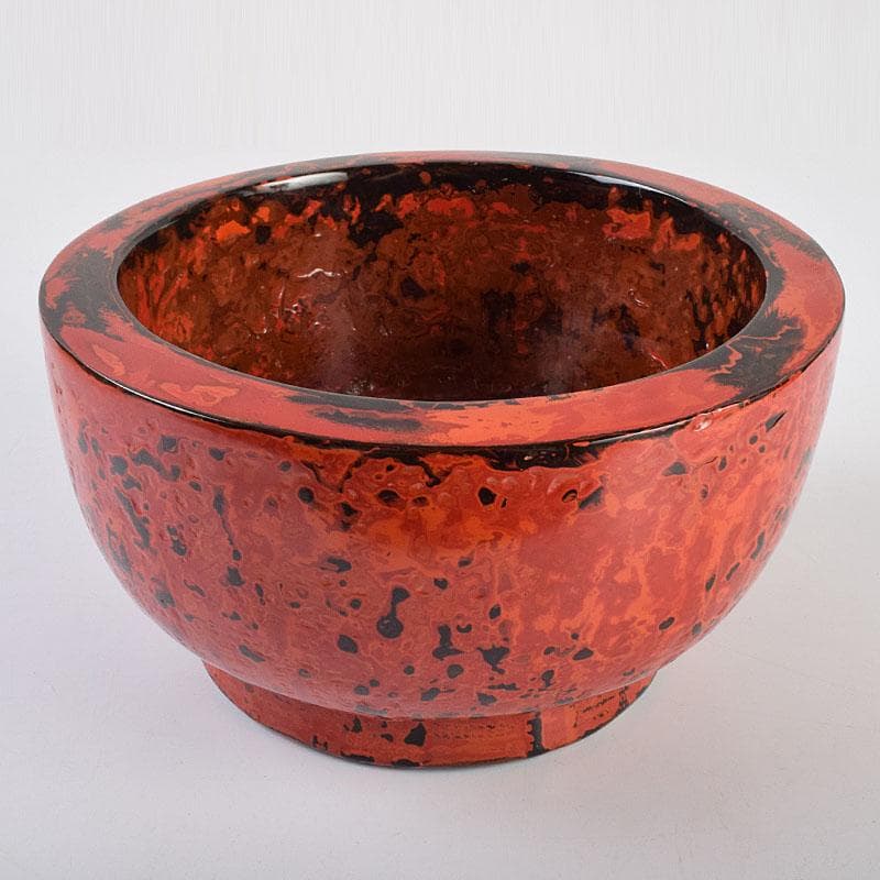 漆器　会津塗　乾漆鉢　丸鉢　時代箱付　V　R9272