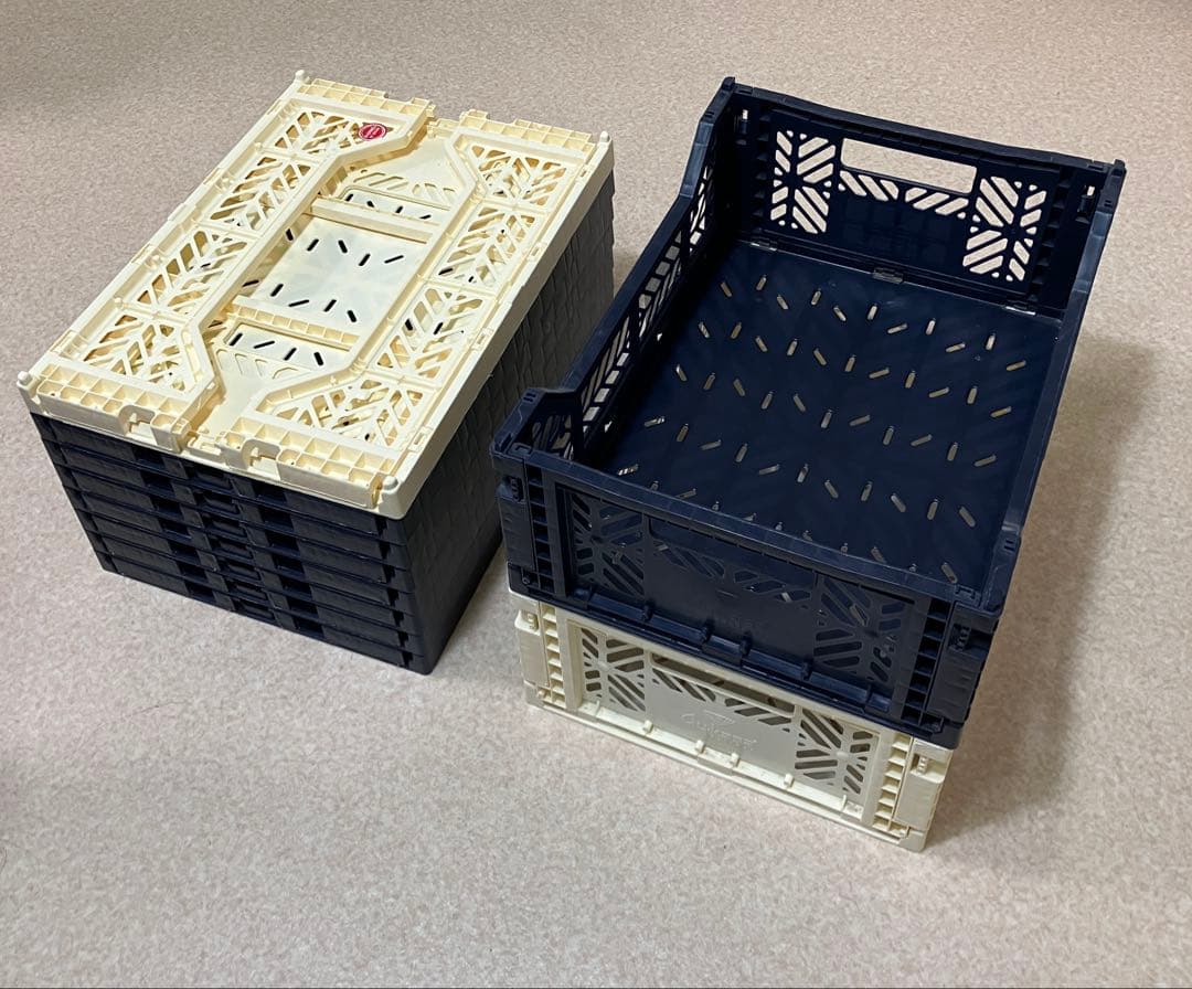 ay kasa マルチウェイ ミディボックス エーワイ・カーサ　ネイビークリーム