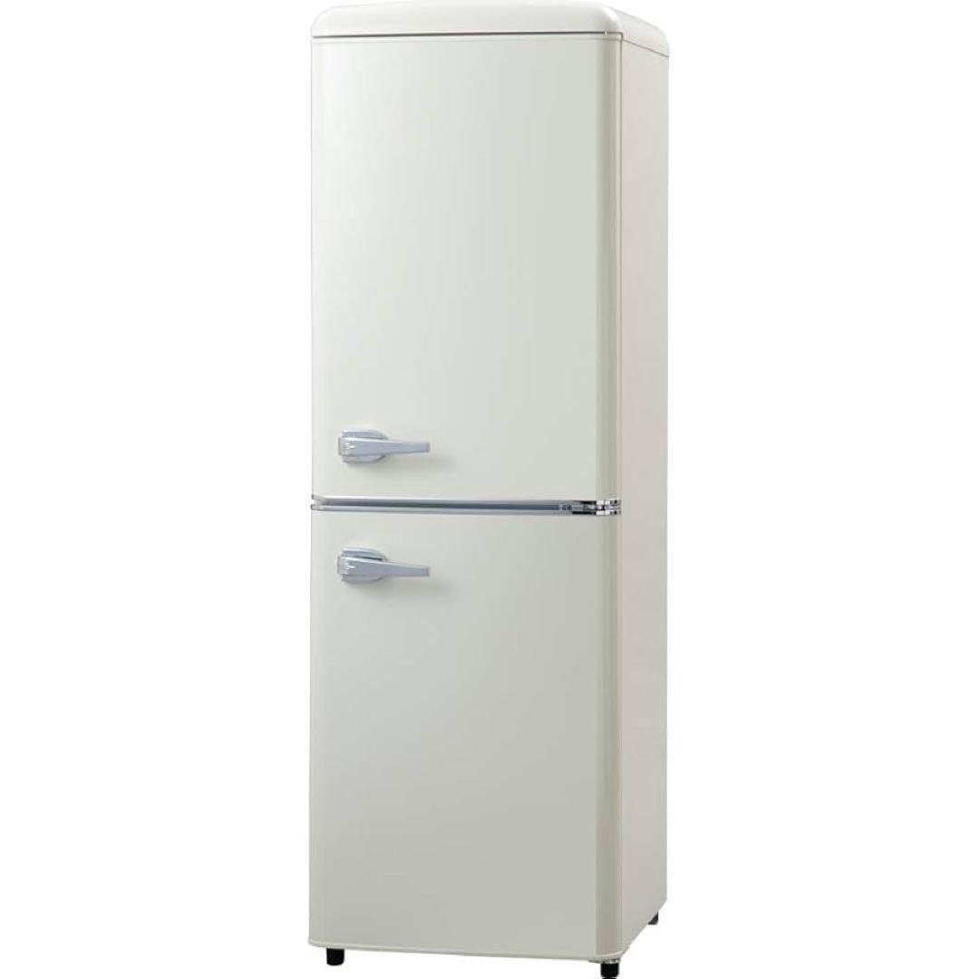 662 最新　2024年製　レトロデザイン　冷蔵庫　130L お洒落　一人暮らし