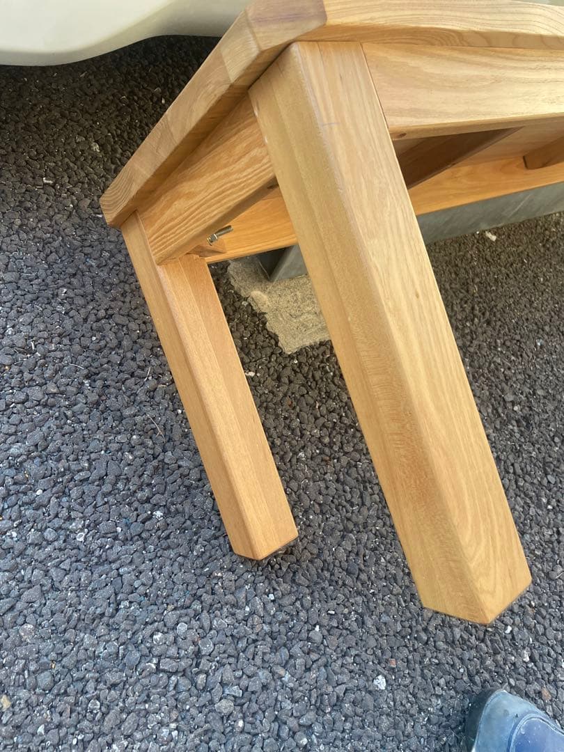 無垢オーク材ベンチ　椅子　ダイニング　テーブル