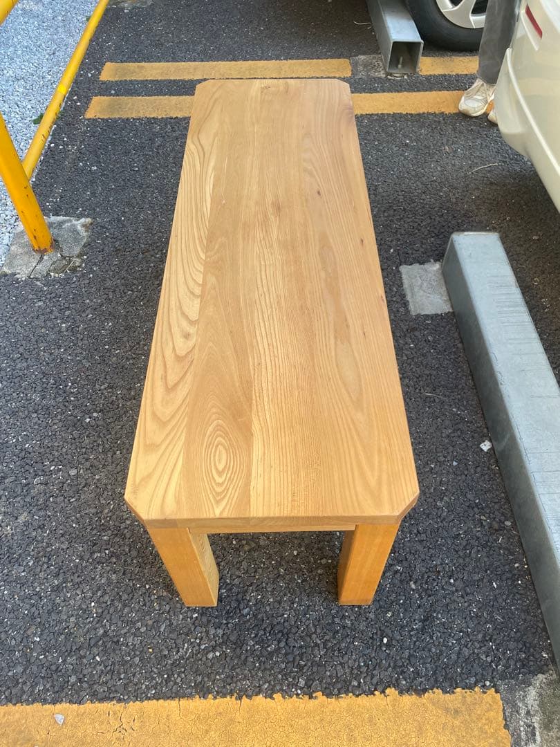 無垢オーク材ベンチ　椅子　ダイニング　テーブル