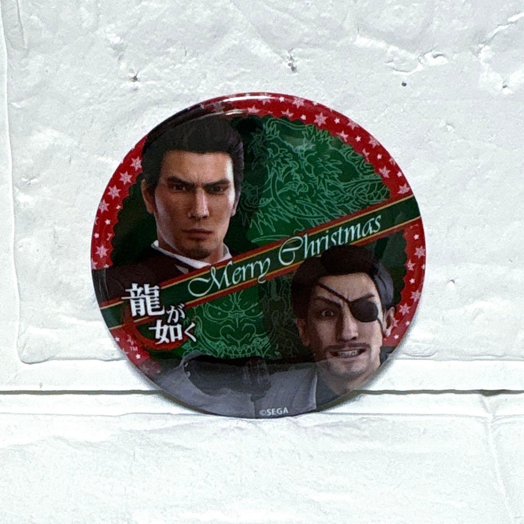 プリロール 龍が如く 桐生＆真島 クリスマスケーキ 特典 オリジナル缶バッジ