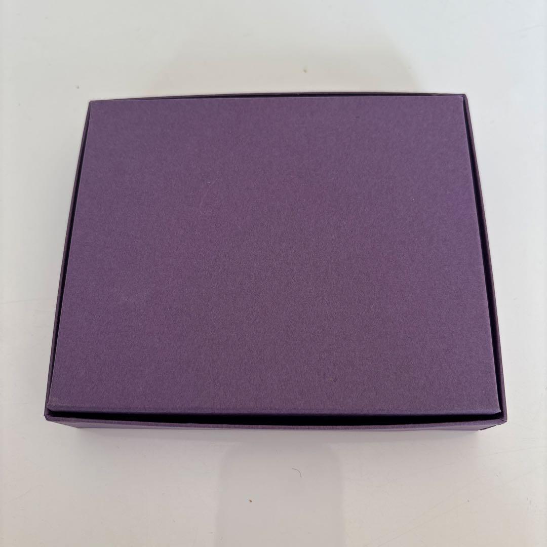 【ラルコバレーノ】グレー レザー 二つ折り財布