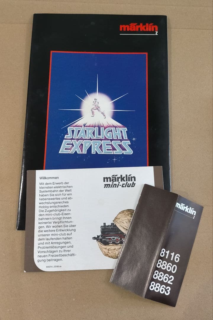 メルクリン　STARKLIGHT EXPRESS Zゲージ 4両セット