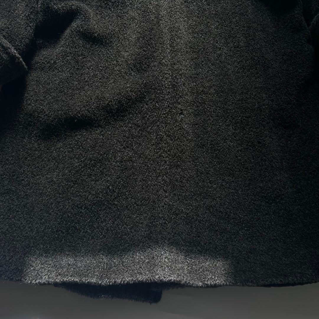 マックスマーラ　白タグ　アルパカ　シャギーコート　ボア　ロングコート