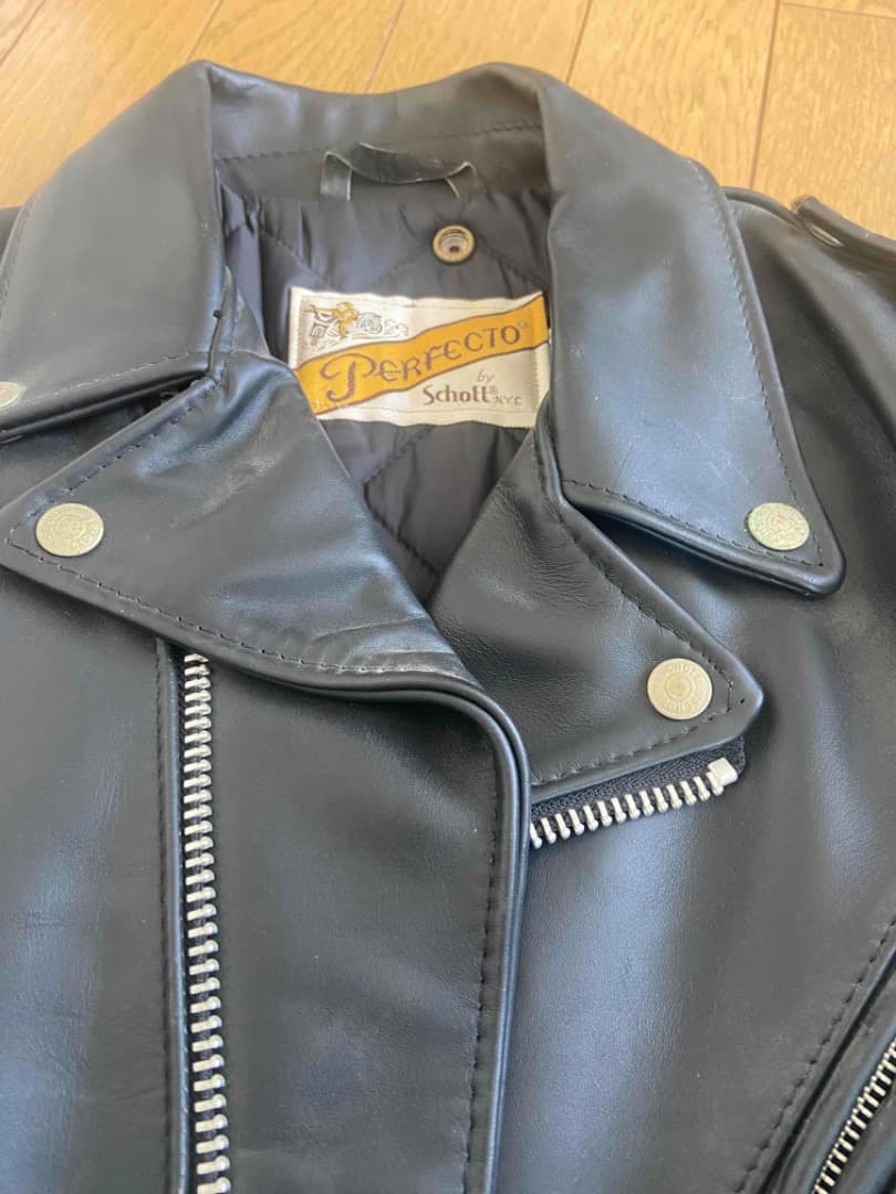 大幅値下げです！Schott Perfecto ブラックレザー ジャケット 36