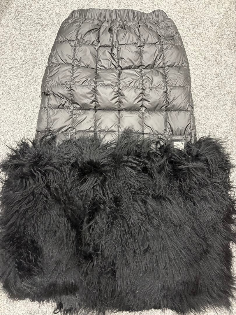 あざらし 新品 TAION EXTRA ダウン スカート 裾パーツ可 黒