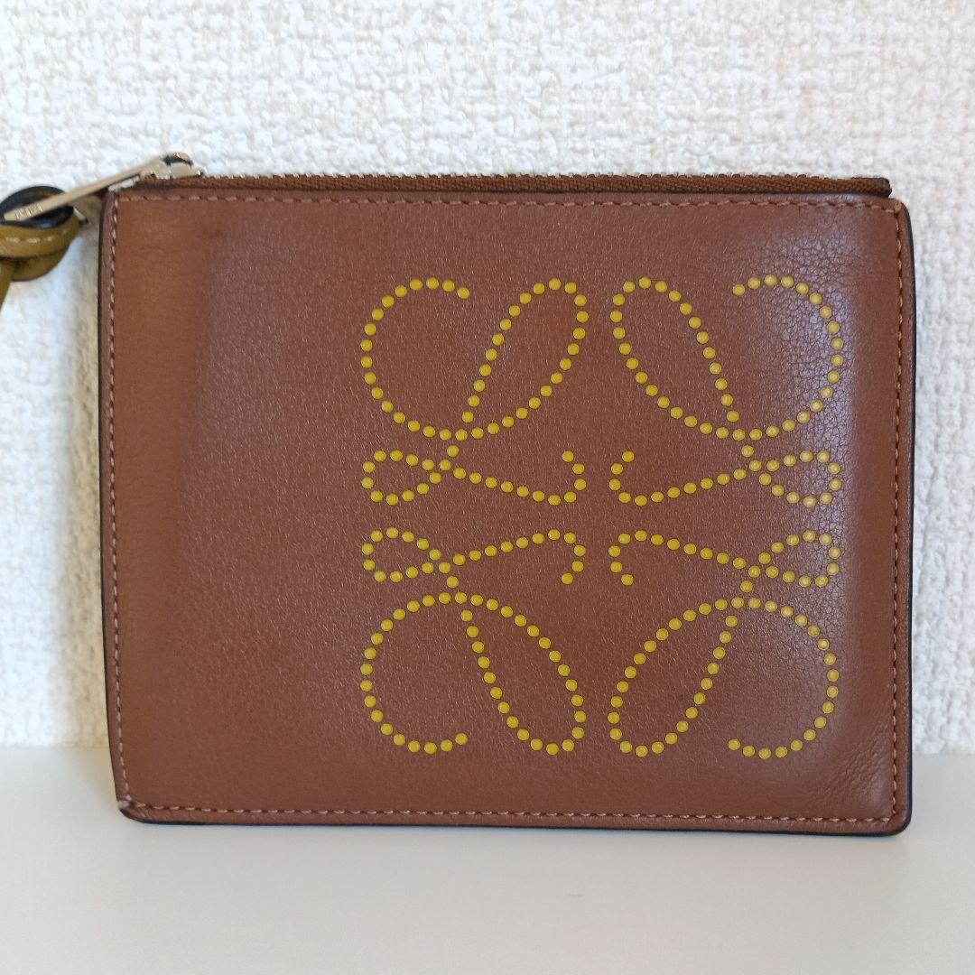 LOEWE ロエベ ブラウン レザー ケース カードケース