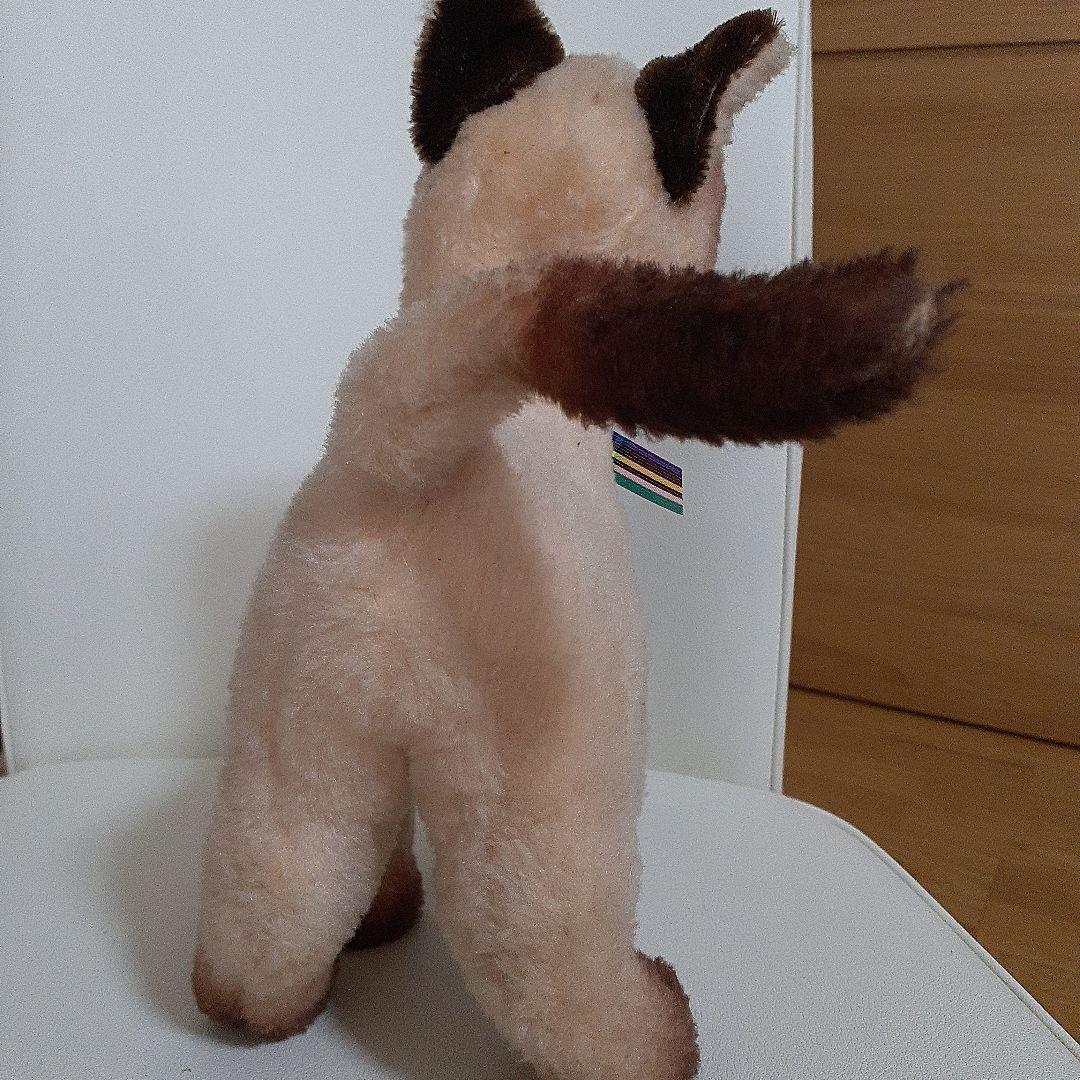 週末お値下げアンティークシュタイフシャム猫
