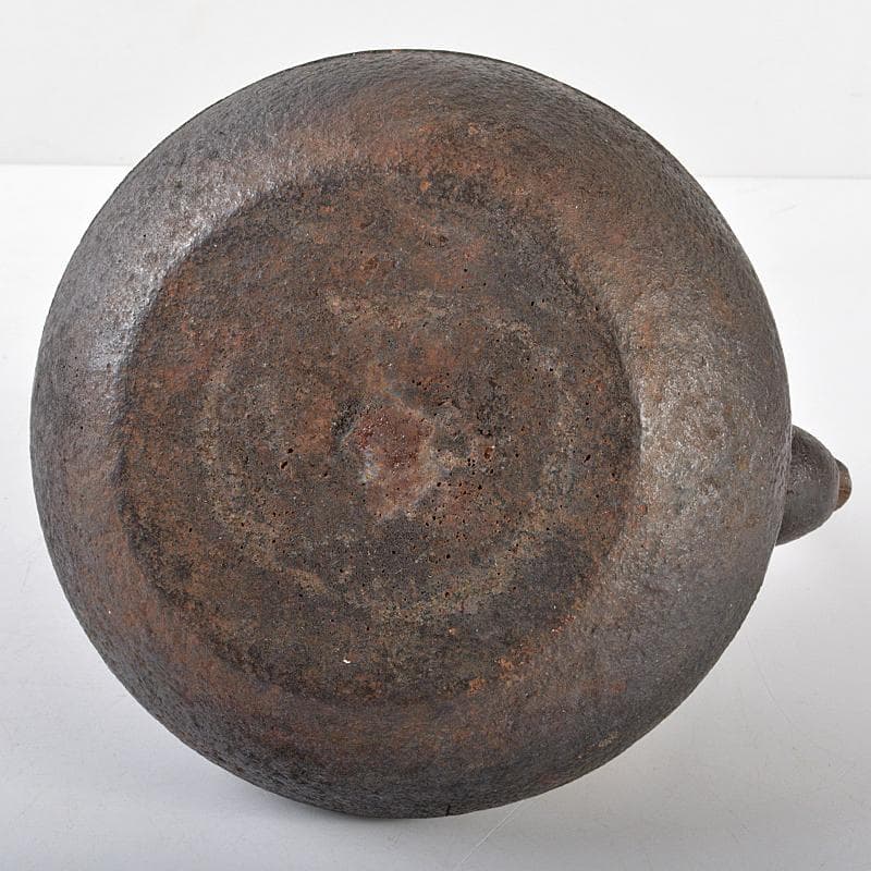 煎茶道具　三越製　近江八景図　鉄瓶　鉄釜　M　R5420