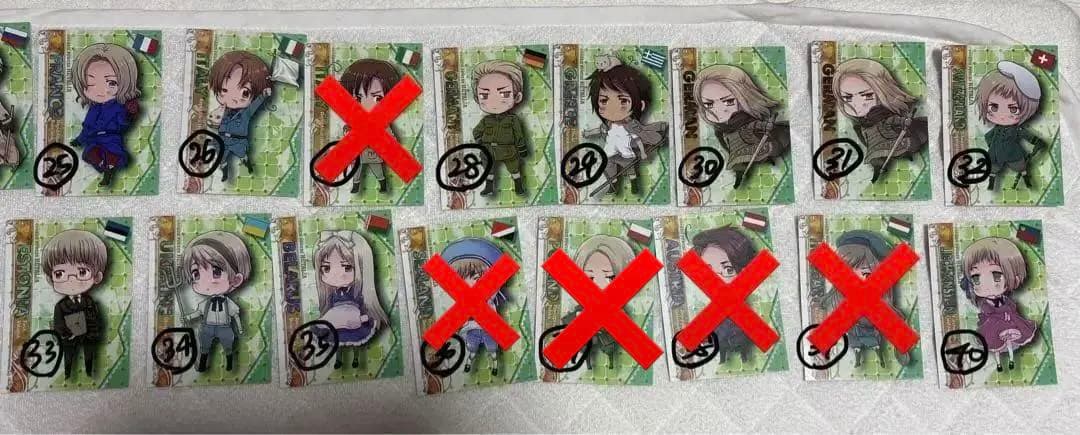 ヘタリア　トレカ