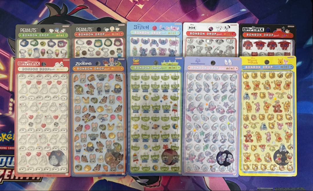 ボンボンドロップシールミニ ディズニー スヌーピー 10枚セット