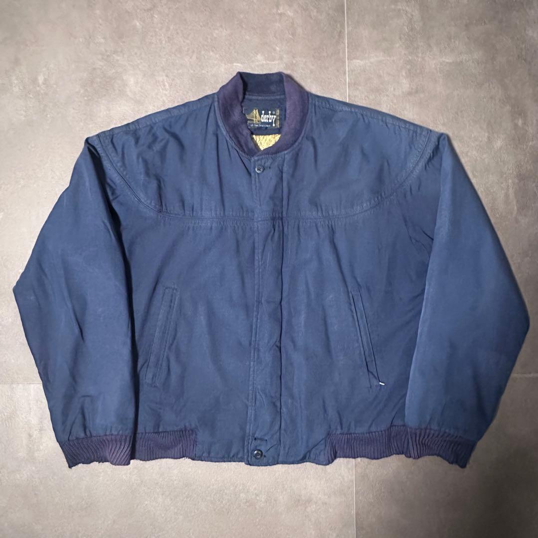 80s ダービーオブサンフランシスコ ジャケット　derby ネイビー　紺