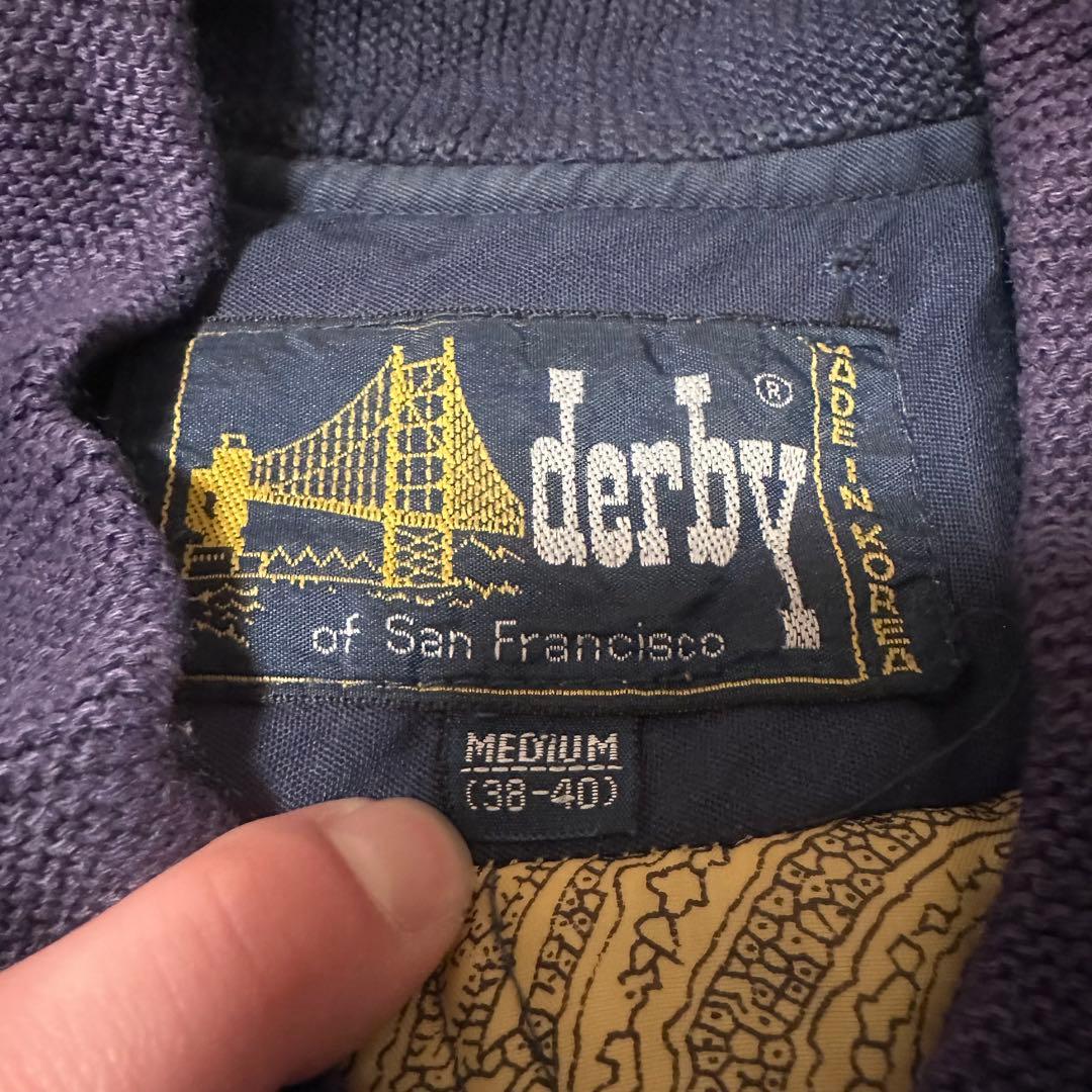 80s ダービーオブサンフランシスコ ジャケット　derby ネイビー　紺
