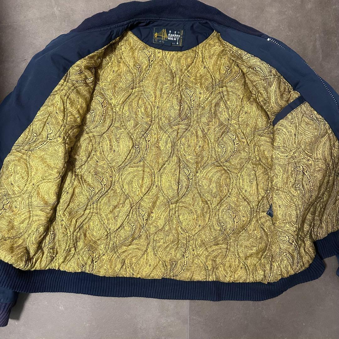 80s ダービーオブサンフランシスコ ジャケット　derby ネイビー　紺