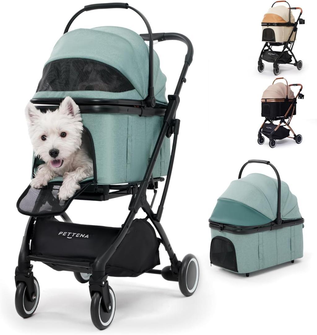 【開封済・未使用】PETTENA PC20 ミントブルー 分離型 ペットカート