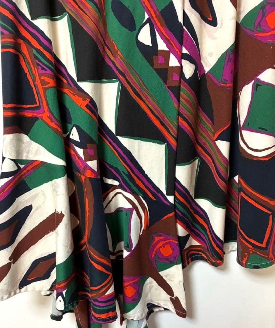 colville 幾何学模様 フレアスカート 40