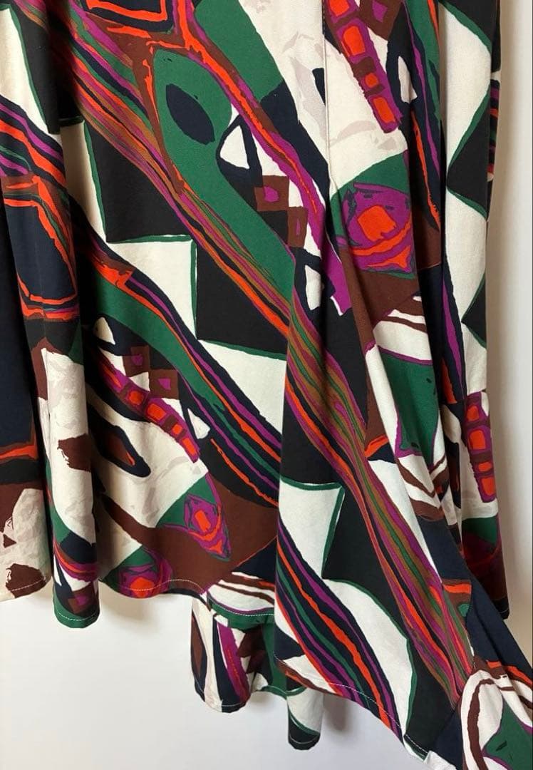 colville 幾何学模様 フレアスカート 40