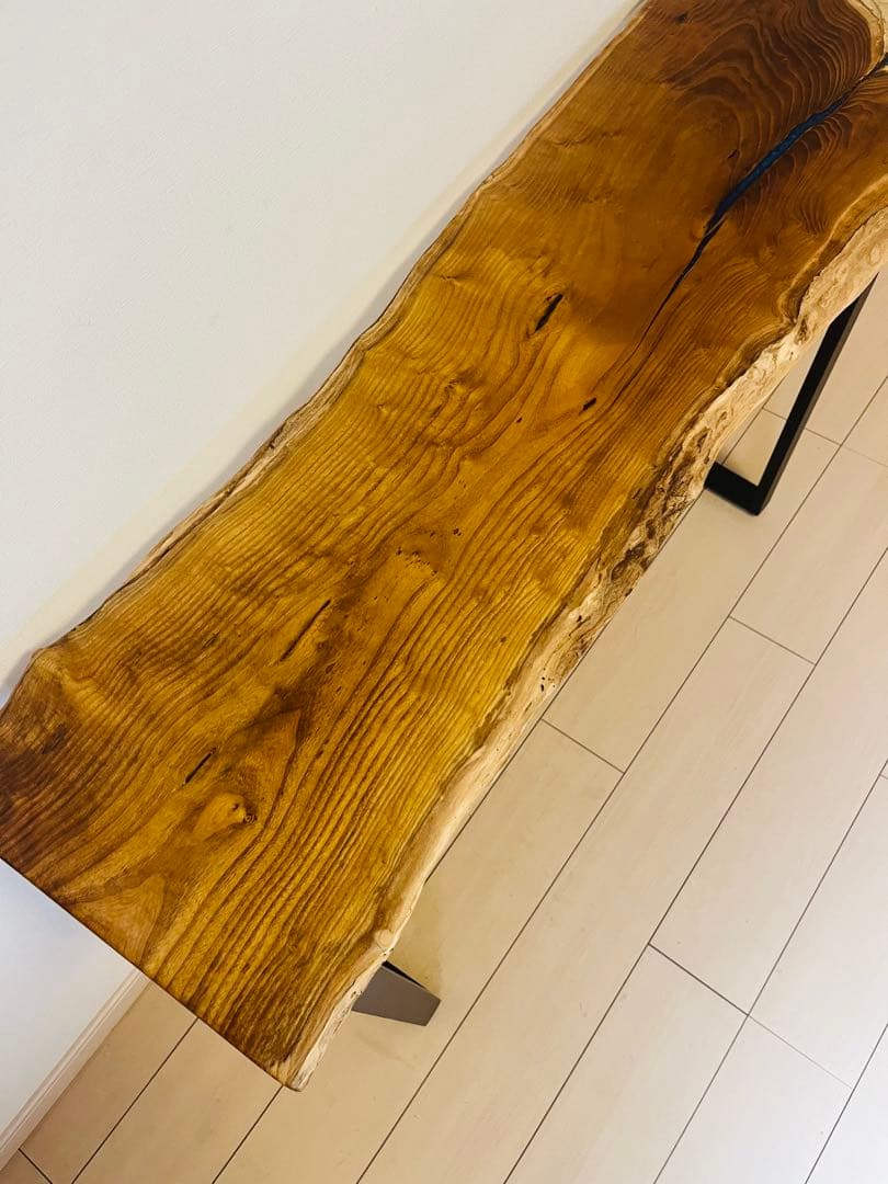 カウンターテーブル　一枚板テーブル　レジンテーブル　桑の木