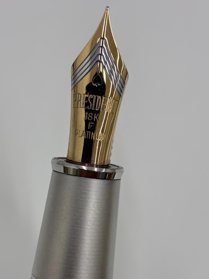 ❥道3186　Platinum President 万年筆 18K