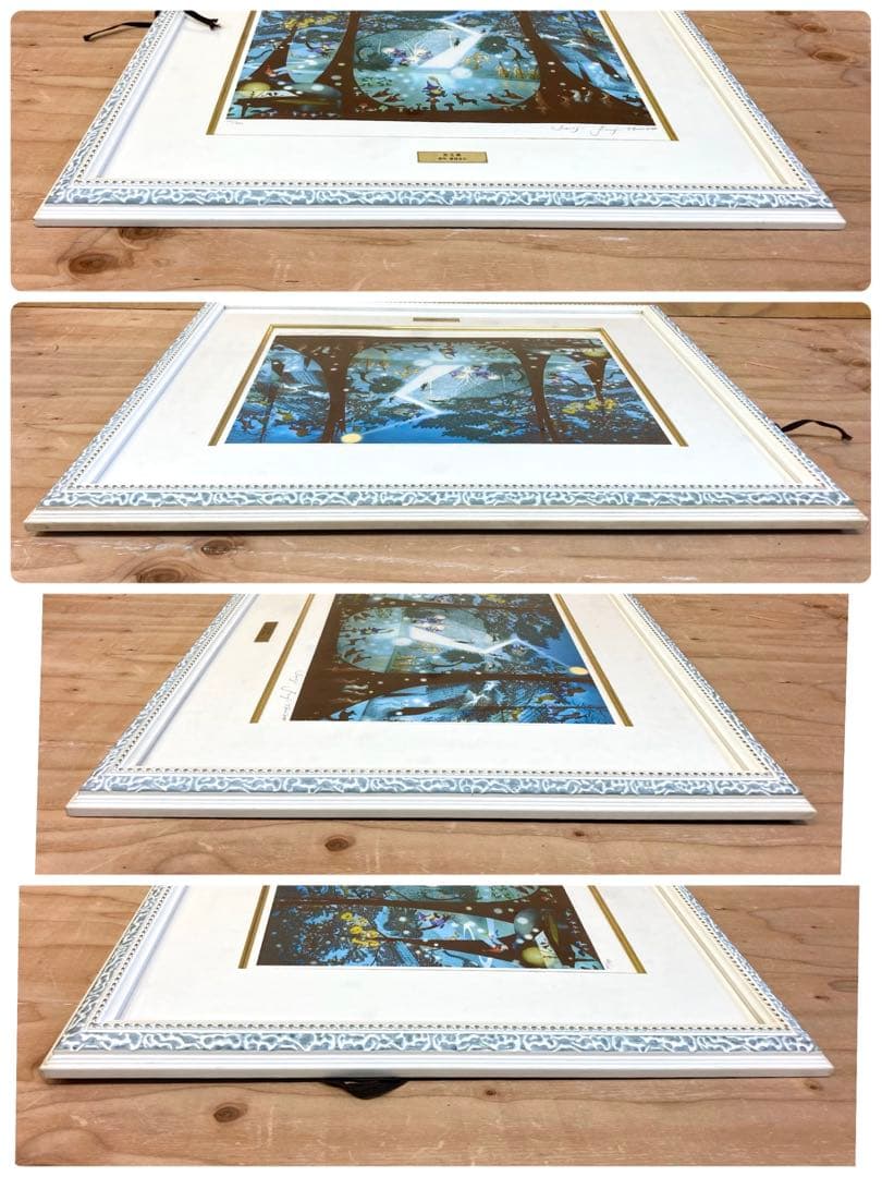 △ リトグラフ 藤城清治 創作 「光る森」 391/950