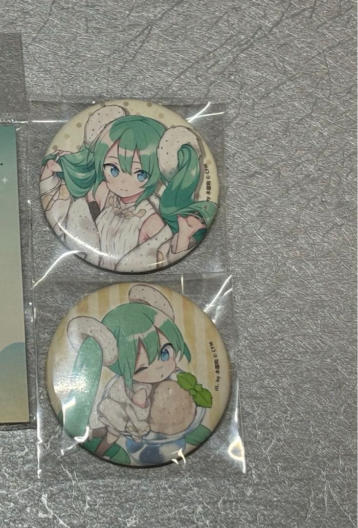 初音ミク × ドン・キホーテ バニラミクのアイスクリームパーティー 缶バッジ