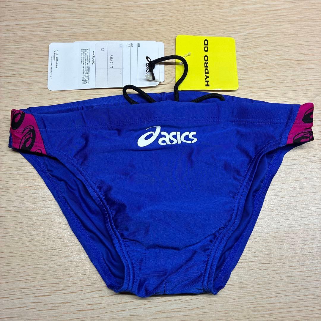 ホ*ー様 新品 ASICS 競泳水着 ハイドロCD AMA71T サイズM ブル