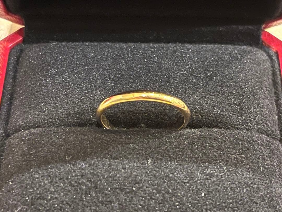 Cartier 1895 クラシックウエディングバンドリング 美品　証明書付55